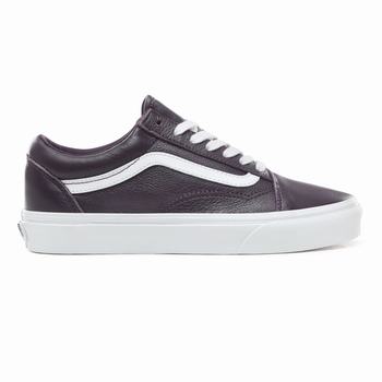 Férfi Vans Leather Old Skool Tornacipő VA1573896 Fehér